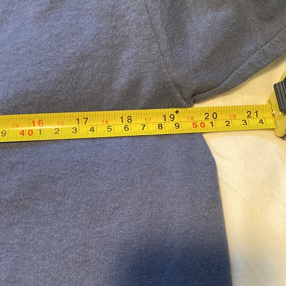 Vintage funny 90s fruit of the loom left handed t-shirt navy blue single stitch - Picture 4 of 5